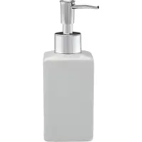 Spirella Quadro Collection Porcelain Liquid Soap Dispenser Transparant