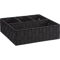 Wenko Organizer Adria 4-vaks 32x32x10cm Zwart