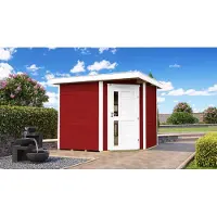 Weka Tuinhuis 229 A - Rood - 239x235cm