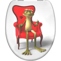 Schutte Duroplast WC-bril FROG KING met soft-close 82190