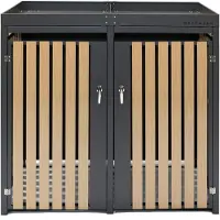 Westmann Containerombouw planta 2x240 ltr metalen vuilnisbak ombouw met