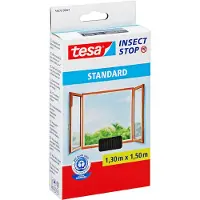 TESA - Raamhor - Insect Stop - Met Klittenband - Zwart 130x150cm - Horren & Klamboes