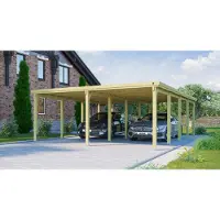 Weka Carport 618 Gr.3 Onbehandeld + Dak 576x784cm
