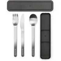 Brabantia Make & Take Bestekset - To Go - 3-delig - Dark Grey