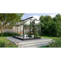 Pergart Kweekkas Triton 6200 - Veiligheidsglas 3mm - Zwart - 198x317x208cm