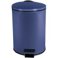 Spirella Pedaalemmer Cannes - blauw -3L - metaal -17x25cm - soft-close - Pedaalemmers