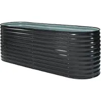 Westmann Metalen plantenbak ispb170h-a bloembak tuin hochbeed 240x80x82 cm