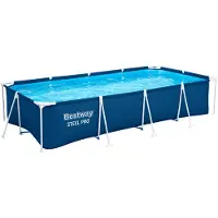 Bestway Frame Zwembad Steel Pro Met Filterpomp Rechthoek 400 X 211 X 81 Cm