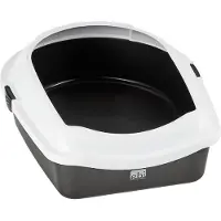 Ebi Space Open Kattenbak - Antraciet/Wit - 43 x 56 x 14 cm