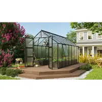 Vitavia Tuinkas Olymp 11500 - Polycarbonaat 6mm - Zwart - 257x449x254cm