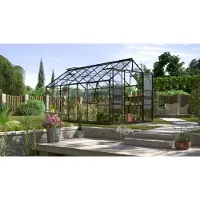 Vitavia Tuinkas Jupiter 11500 - Veiligheidsglas 3mm - Zwart - 257x445x248cm