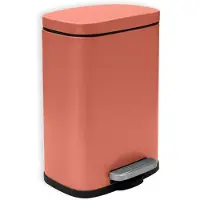 Spirella Pedaalemmer Venice - terracotta - 5 liter - metaal - L21 x H30 cm - soft-close - toilet/badkamer