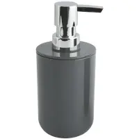 Spirella MSV Zeeppompje/dispenser Porto - PS kunststof - donkergrijs - 7 x 16 cm - 260 ml - Zeeppompjes