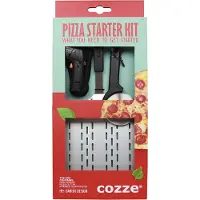 Cozze Cadeauset met Pizzaschep, thermometer & Pizzasnijder, 3-delig