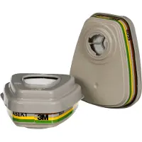 3M filterset 6004-1, beschermingsklasse ABEK1P3, bestaande uit 2 x filter 6059/2 x filter 5935/2 x filterhouder 501