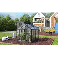 Vitavia Tuinkas Merlin - Polycarbonaat 4mm - Zwart - 87x112x91cm