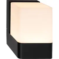 Telefunken - LED wandlamp - IP44 - Warm wit licht - Zwart - 10 watt - 11,5 x 11 x 8 cm - Zwart