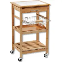 Kesper Keukentrolley Rollwagen, tegels, bamboe, FSC