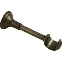 Gardinia Gardiniahouder, rustieke stijl, met metalen montageplaat voor gordijnroedes met een diameter van 25 mm