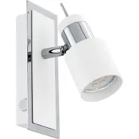 Eglo Ledspot Davida 16,5 cm metaalgrijs met wit