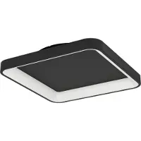 Eglo Strakke led plafonnière Loretello 35x35cm - zwart