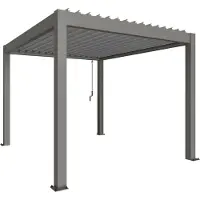 Biohort Pergola 3x3,5 Kwartsgrijs metallic / Zilver metallic (B489230)