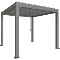 Biohort Pergola 3x3 Kwartsgrijs metallic / Zilver metallic (B489220)