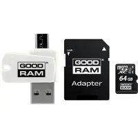 Goodram All-in-One MicroSD 64GB cl. 10 UHS-I + Adapter + Card reader - MicroSDHC