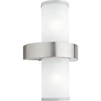 Eglo Beverly Wandlamp Buiten - E27 - 35 cm - Zilver/Wit
