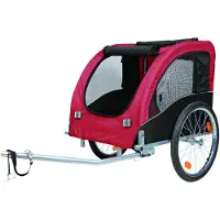 Trixie hondenfietskar zwart/rood 80x75x86 cm