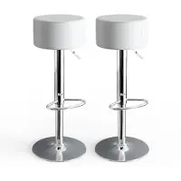 Vicco Barkrukken set van 2 – 33 x 92 cm 2 delen Wit