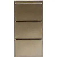 Kare design Schoenenkast Caruso bronze 3 laden