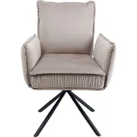 Kare design Stoel met armleuning Chelsea Grijs