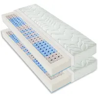 Sleepneo - matras 180x200 - 22 cm dik - duo hardheid H2/H3 - 7 zones - koudschuim - stevig