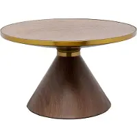 Kare design Salontafel Cono Ø70cm walnoot