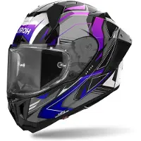 Airoh GP 800 Must, integraalhelm ,Zwart/Grijs/Blauw/Lila ,S