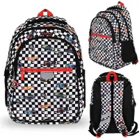 Sarcia.eu Hot Wheels gewatteerde schoolrugzak voor jongen, met reflectoren, 3 vakken 40x29x20cm, 23 l