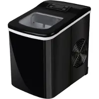 Ilso ijsblokjes machine - 2L - 12KG/24U - ijsblokjesmaker met ijsschep - zelfreinigingsfunctie - zwart