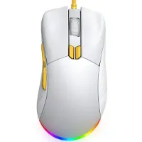 EMSA EKSA EM500 - Gaming Muis - 12400 DPI - RGB Verlichting - 8 Programmeerbare Knoppen - Ultra Lichtgewicht - USB Bedraad - Wit