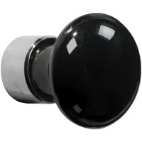 Artitec Meubelknop Paddenstoel porselein 30mm zwart/glans nikkel