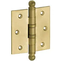 Artitec Mi Satori Kogellagerscharnier rechte hoek bol 76x76mm messing antiek