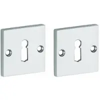 Artitec Set van twee sleutelplaatjes Bauhaus glans chroom