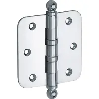 Artitec Mi Satori Kogellagerscharnier ronde hoek bol 76x76mm glans chroom