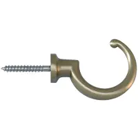 Artitec Schroefhaak Borst 42mm mat nikkel gelakt