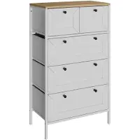 Vicco Belaro Ladekast – 56 x 95 cm met 5 laden Wit