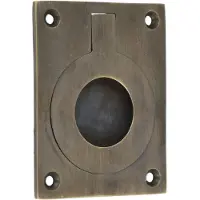ODShop Luikring 70x55 mm messing brons