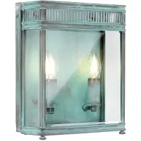 Elstead Lighting LED Buitenlamp Holborn | 2X E14 Max 40W | IP44 | Dimbaar | Verdigris