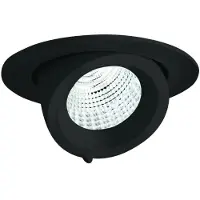 Performance In Lighting LED Inbouwspot Ø75mm | 9W 3000K 870lm 830 | IP20 Zwart