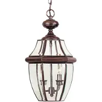 Elstead Lighting LED Buiten Hanglamp Newbury | 2X E14 Max 60W | Dimbaar | Lacquered Aged Copper