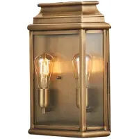 Elstead Lighting LED Wand Buitenlamp St Martins | 2X E27 Max 60W | IP44 | Dimbaar | Aged Brass